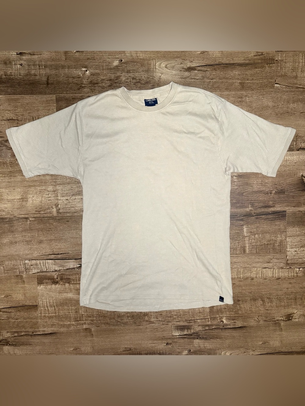 Cherokee Men's Ribbed Short Sleeve Crew Shirt